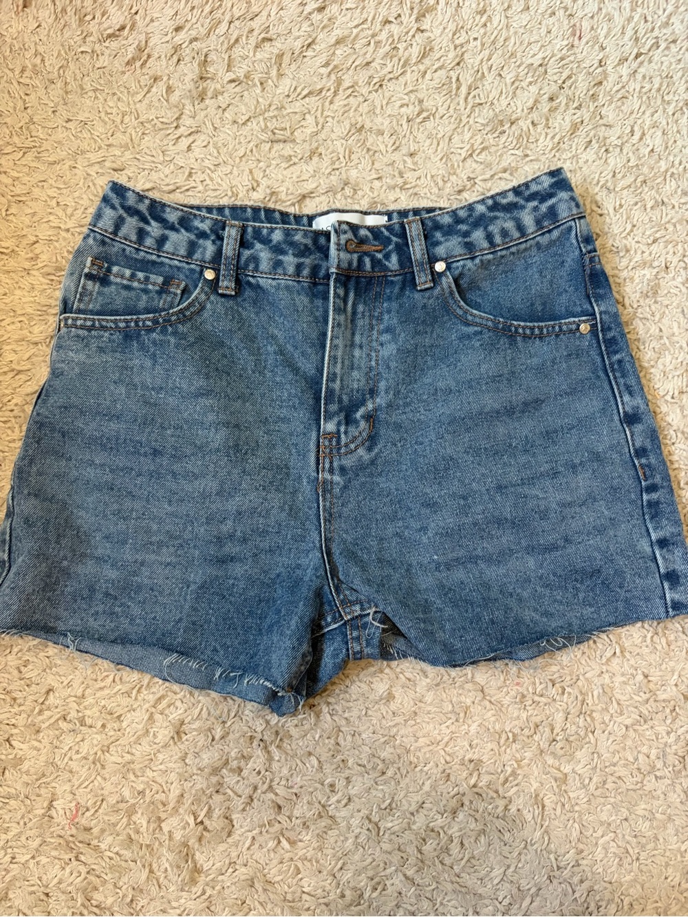 Denim High-Rise Women’s Shorts - Blue